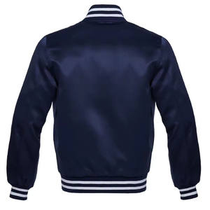 TITLISTS Offre Spéciale veste de travail d'hiver pour hommes Logo personnalisé Varsity Satin tissu Stand lumière patchs brodés bandes colorées - Product Image 2