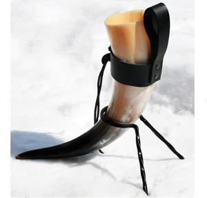 ชุดเขาสำหรับดื่มไวกิ้งทำจาก2026แท้งานทำมือเป็นมิตรกับสิ่งแวดล้อมงานฝีมือขัดเงาแตรของที่ระลึกจากทะเล - Product Image 1