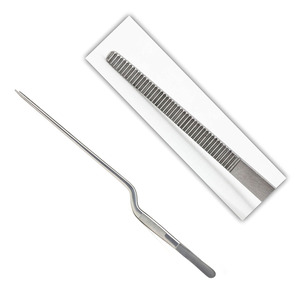 Pince à baïonnette Gruenwald de la meilleure qualité pince à épiler à baïonnette en acier inoxydable incurvée pour chirurgie - Product Image 1