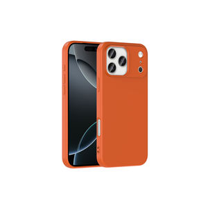 Funda Protectora Delgada y Resistente a Impactos Mara Series, de Silicona Líquida Naranja Premium para iPhone 17 Pro Max, 7 Plus, 14 PC - Product Image 1