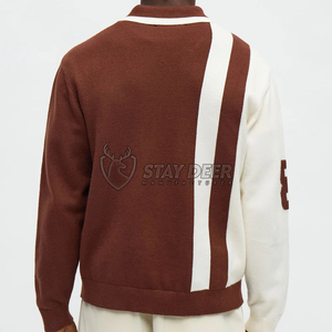 เสื้อสเวตเตอร์ไหมพรมถักหนานุ่มคุณภาพสูงสำหรับผู้ชาย เหมาะสำหรับใส่ลำลองและกิจกรรมกลางแจ้ง รับผลิตแบบ OEM ODM - Product Image 6