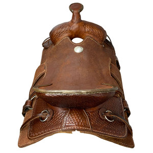 Genuine 100% Cowhide Leather Western <b>Dressage</b> Saddle Custom Fit Handcrafted Hand-Tooled Custom Logo for Daily Equestrian Use - Product Image 2