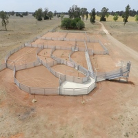 Panneaux de clôture pour animaux en acier galvanisé durable - Panneaux de corral pour bétail - Panneaux de enclos pour chèvres, moutons / Panneaux de cour pour bovins - Panneaux d'arène pour chevaux