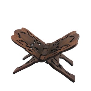 ที่วางหนังสือ Gita Gita แบบพกพาขาตั้งไม้พับเก็บได้สำหรับหนังสือศักดิ์สิทธิ์แกะสลักดีไซน์แบบแฮนด์เมดแนววินเทจ - Product Image 5