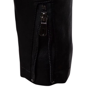 Blouson aviateur en cuir camouflage enduit personnalisé - Design décontracté et élégant pour la saison printanière par VALVA SPORTS - Product Image 2