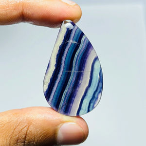 Cabochon de pierres précieuses en vrac en fluorite polie à la main naturelle Taille de forme mixte Bijoux en cristal de guérison pour la fabrication d'accessoires - Product Image 2