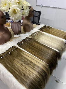 ต่อผมเวียดนามแท้ 100% ขายดีที่สุด ผมเวอร์จิ้นเรมี่ เย็บด้วยเครื่องแบบ Double Skin Weft ตรง  สามารถปรับแต่งสีได้ - Product Image 3
