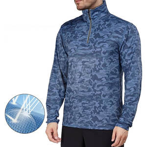 Veste à fermeture éclair sur le côté pour homme, manches longues, performance, veste à fermeture éclair sur le côté pour homme, sublimée, pour la course à pied et l'entraînement - Product Image 2