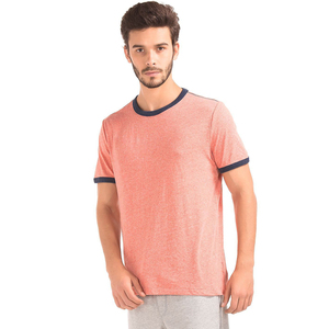 Gran oferta de camisetas de manga corta personalizadas Tri Blend para hombre 50% poliéster 25% algodón 25% camiseta con logotipo - Product Image 1