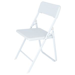 WELL HOME Silla Delta Plegable Blanca 42.5x81x50 - Product Image 1