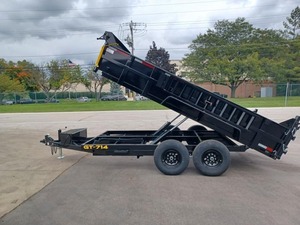 7' X 20 New Construction Tractor <b>Farm</b> Dump <b>Trailer</b> Gear Axle Tire Core Components Agricultural Machinery Flexible Tow Bar 1 Year - Product Image 2