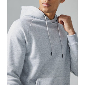 Haute qualité coton hommes surdimensionné goutte épaule à capuche et ensemble court motif solide col à capuche été assorti ensemble - Product Image 3