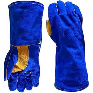 Guantes de Soldadura de Cuero Reforzado con Forro Suave, Duraderos y Cómodos para Uso Diario al Aire Libre - Product Image 1