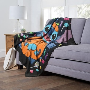 <strong>Stitch</strong> and Angel Blanket Soft Cozy Fleece <strong>Throw</strong> Blanket Plush Lightweight Warm Fuzzy Flannel Cartoon Printed Blankets and <strong>Throws</strong> - Product Image 5