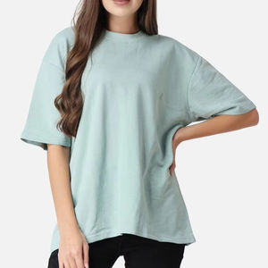 Camiseta Holgada de Verano para Mujer Talla Grande, de Algodón, Transpirable, Suave y Ligera, con Logotipo Personalizado, Diseño Cómodo para Uso Casual - Product Image 4