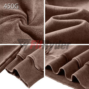 Sudaderas con capucha lavadas con ácido de algodón 100% de alta calidad, ropa de hombre de invierno de punto con capucha de estilo callejero Vintage de secado rápido al por mayor - Product Image 6