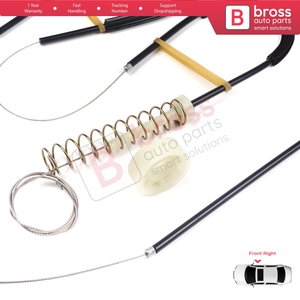 Kit de réparation de lève-vitre BWR5163 Droit pour TT MK1 8N 8N3 8N9 1998-2006 2 portes 8N0837462 - Product Image 5