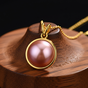 Cadena de Plata de Ley 925 hecha a mano, colgante chapado en oro de 18 quilates, Perla Rosa Natural Bohemia, piedras de cristal curativas, regalo en forma de gota - Product Image 5