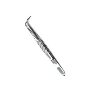 Pinzas de pestañas de volumen Puntas de fibra Injerto de pestañas Nano Grip Venta caliente Pinzas de pestañas de punta de 90 grados para la venta - Product Image 2