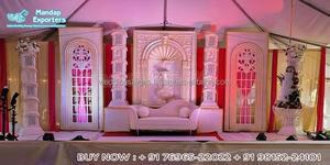 Magnífica boda hindú Recepción Fiesta Escenario Boda Evento FRP Escenario Decoración Especial Bollywood Boda Recepción Escenario Reino Unido - Product Image 4