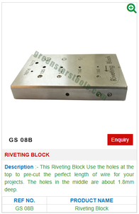 Bloc de rivetage GS 06 pour outils de bijouterie-Outils de bijouterie - Product Image 2