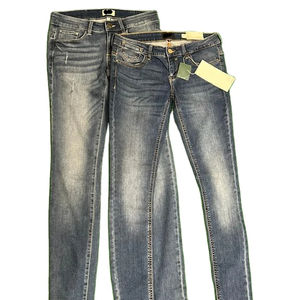 Haute Qualité Respirant Dames Denim Pantalon Personnalisé Lavé Slim Jeans Décontractés Confort Droit Mi Solide Couleur Élastique Dernier - Product Image 1