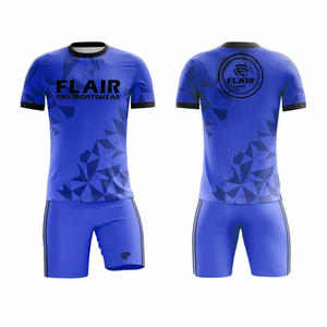 La mejor calidad, diseño personalizado, transpirable, comodidad, conjuntos de uniformes de camiseta de fútbol, servicio OEM para jóvenes, jugadores masculinos, corte automatizado - Product Image 2