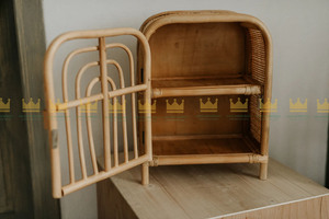 ตู้หวายสำหรับเด็กเป็นมิตรต่อสิ่งแวดล้อมตู้ใส่เสื้อผ้ารองเท้าของเล่นสำหรับห้องเด็ก - Product Image 2