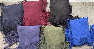 Nouvel arrivage de sacs à main en cuir à franges en daim de qualité supérieure pour femmes - Product Image 6