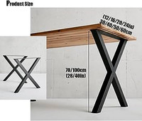 Pied de table réglable en métal, tube en fer OEM, robuste, moderne, noir, pour mobilier d'extérieur, salon, salle à manger, sur mesure