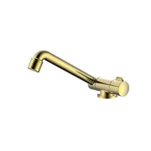 Approved 360 Rotation Cold Hot Water Mixer Faucet Compact Folding Kitchen Faucet Tap Chrome Boat RV Caravan Camper Full Brass