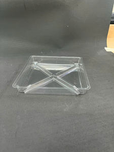 Contenants en PET personnalisés de 165x165x25 pour la restauration rapide, pour l'emballage de sushis et de salades, barquette en plastique jetable, boîte à lunch à emporter - Product Image 2