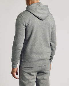 Ventes en gros de sweats à capuche classiques pour hommes de haute qualité, gris, personnalisés, doux, 100% coton, épais, à revers côtelés, tendance - Product Image 3