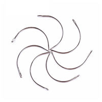 3pcs Aiguilles à coudre pour extensions de cheveux incurvées en forme de C Outils de tissage de cheveux