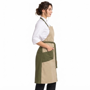 <b>Women</b> Chef <b>Apron</b> Custom Cooking <b>Apron</b> Cotton Fabric Durable Construction Adjustable Waist Strap Functional Pockets <b>Kitchen</b> Work - Product Image 4