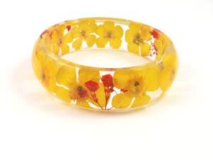 SMART Fine Jewelry Pulseras y brazaletes finos Cadena fina y pulseras de eslabones Resina acrílica Flor Brazalete Pulsera Joyería para - Product Image 4