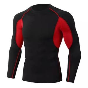 Camiseta de compresión atlética ligera para hombre, transpirable, estampado de verano para entrenamientos de gimnasio de alta intensidad, deportes al aire libre de talla grande - Product Image 1