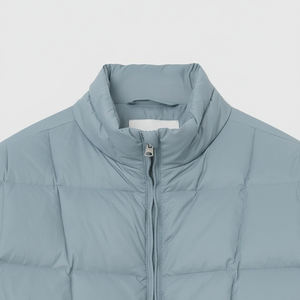 Veste matelassée à col montant personnalisée avec logo 2026, unisexe, hiver, rembourrée, imperméable, respirante, chaude, 100% coton - Product Image 3