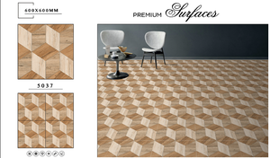 Azulejos impresos digitales brillantes en 3D en tamaño de 600x600mm con cuerpo de porcelana esmaltada pulida utilizada en el centro comercial - Product Image 3