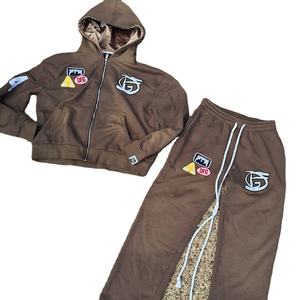 สเวตเตอร์แบบมีฮู้ดแบบมีซิปรูดผ้าคอตตอนขนแกะเสื้อใส่ได้ทั้งชายและหญิงใส่ทำงานได้ปกติไม่ซีดแดด - Product Image 5