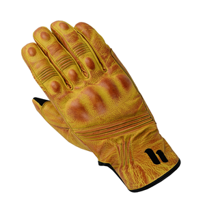 Dual Protect Men's Winter Leather Motorbike Gloves with Hard Knuckles Touchscreen Custom Auto Racing Motorcycle Wear for Bikers - Product Image 2