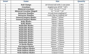 Thompson Retractor Juego Completo Fórceps Ortopédicos de Acero Inoxidable Base Instrumentos Quirúrgicos para Cirugía Abdominal Mahersi - Product Image 2