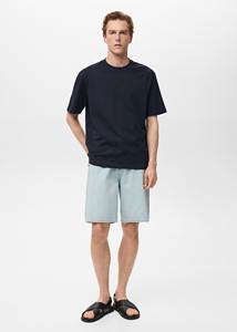 100% algodón manga corta Oem logo diseño personalizado liso en blanco algodón camiseta tela gruesa moda calle algodón liso camiseta - Product Image 2