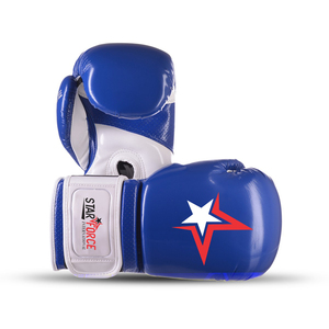 ถุงมือชกมวยถุงมือฝึกชกมวยแบบมืออาชีพถุงมือออกกำลังกายทำจาก PU มีตีนตุ๊กแกรองรับข้อมือแบบตะขอและห่วงออกแบบได้ตามต้องการ - Product Image 3