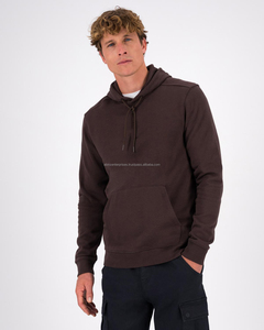 Sweat à capuche pull pour garçons en gros Top en molleton de coton sur mesure Sweat à capuche uni teint en relief - Product Image 4