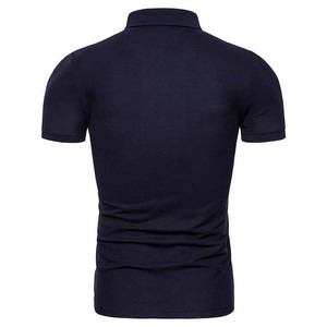 Polos deportivos con media cremallera para hombre, Jersey de algodón de primera calidad, camisetas de golf de manga corta, polos con cremallera de medio cuarto, ropa para hombre - Product Image 2