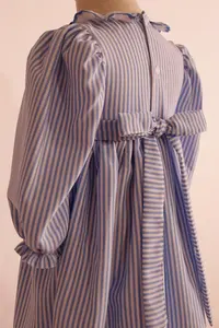 ชุดเดรสลายดอกไม้สไตล์วินเทจสำหรับเด็กผู้หญิง  แบบสวมใส่สบายๆ สำหรับฤดูร้อน  รับผลิตตามสั่ง ขายส่ง - Product Image 3