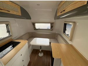 Best Luxury Mini Teardrop Camper RV Motorhomes Caravan Off-Road Family Camping Small <b>Trailer</b> Steel/Aluminum Construction One - Product Image 5