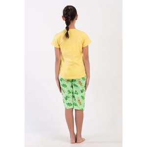 Ensemble Capri ovale pour filles avec col et manches courtes, vêtements de nuit, taille 7-8/13-14 - Product Image 1