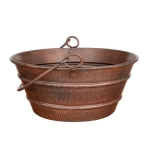 Seau à glace en cuivre antique fabriqué à la main en métal refroidisseur de qualité supérieure de taille normale pour les fêtes de bar à vin et à bière - Product Image 6